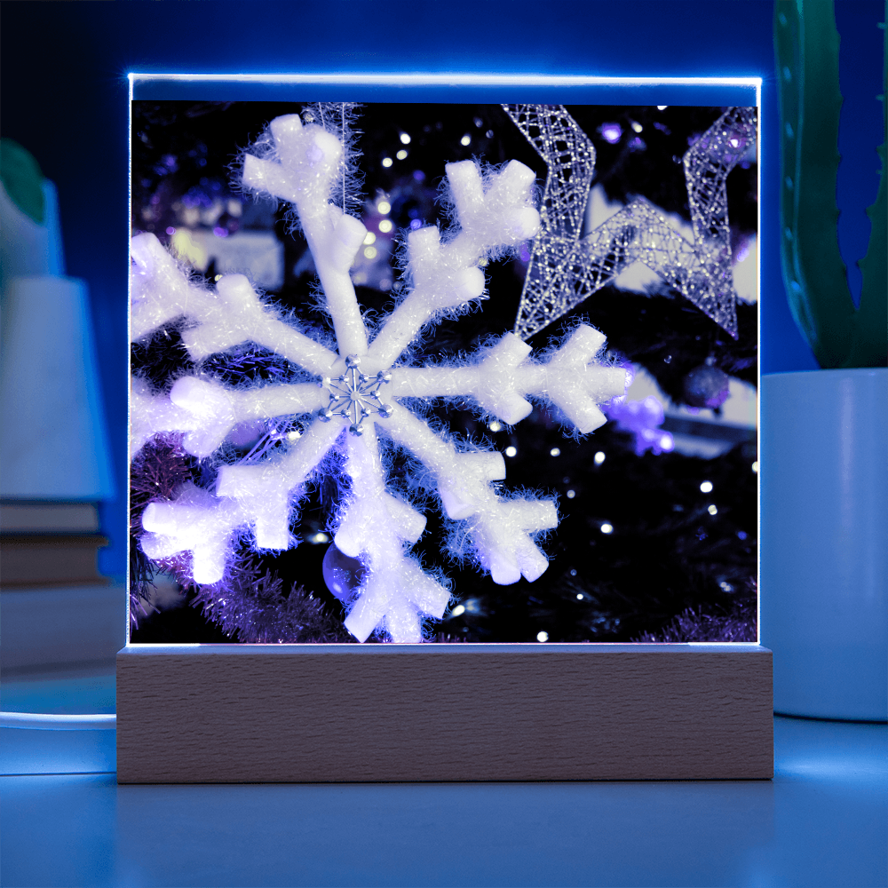 “Printed Square Acrylic Plaque – Handcrafted Vibrant Wall Sign”