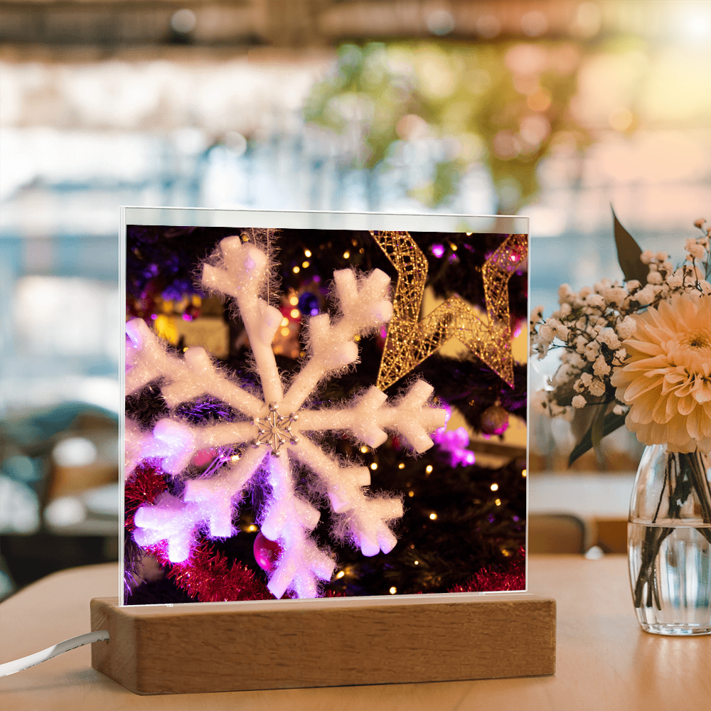 “Printed Square Acrylic Plaque – Handcrafted Vibrant Wall Sign”