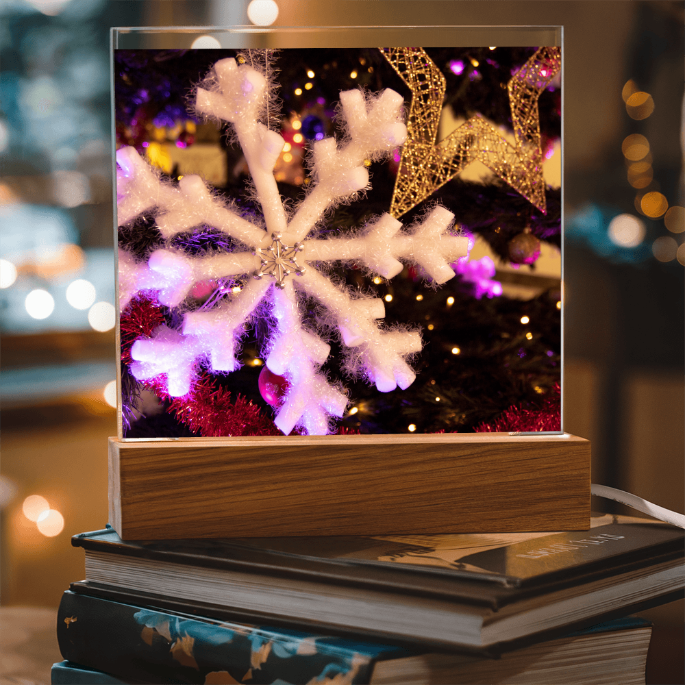 “Printed Square Acrylic Plaque – Handcrafted Vibrant Wall Sign”