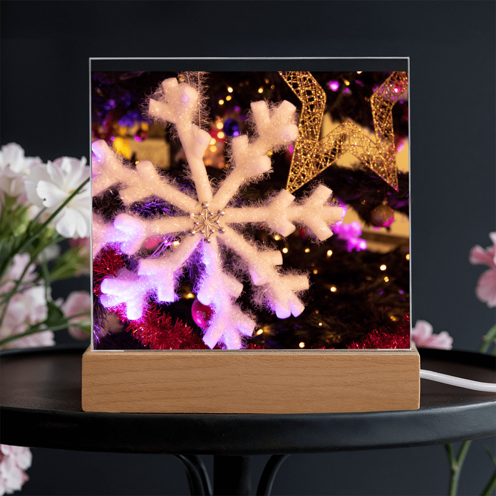 “Printed Square Acrylic Plaque – Handcrafted Vibrant Wall Sign”