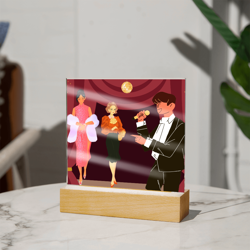 “Handcrafted Acrylic Plaque – Stylish Room Decoratio