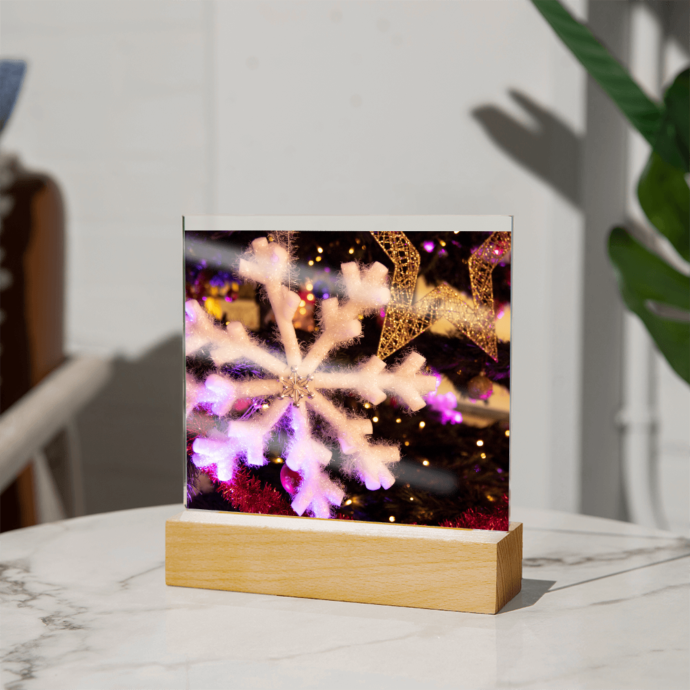 “Printed Square Acrylic Plaque – Handcrafted Vibrant Wall Sign”