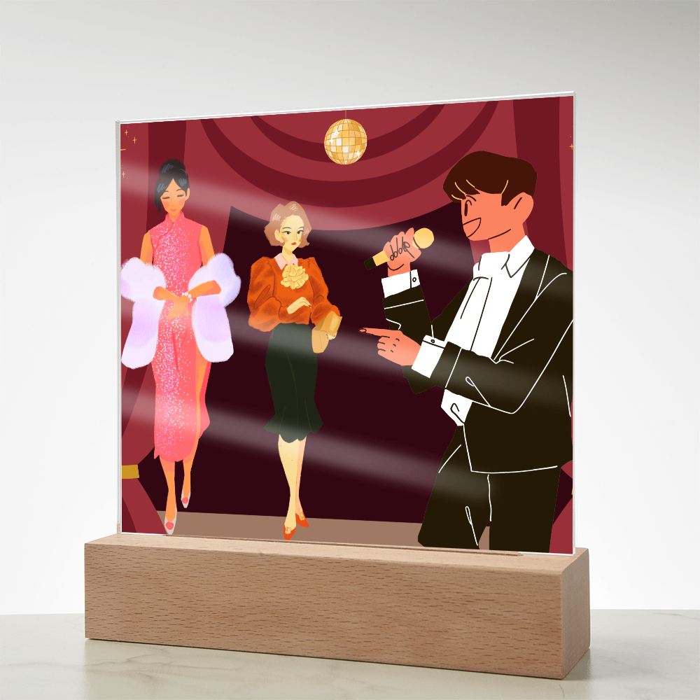 “Handcrafted Acrylic Plaque – Stylish Room Decoratio