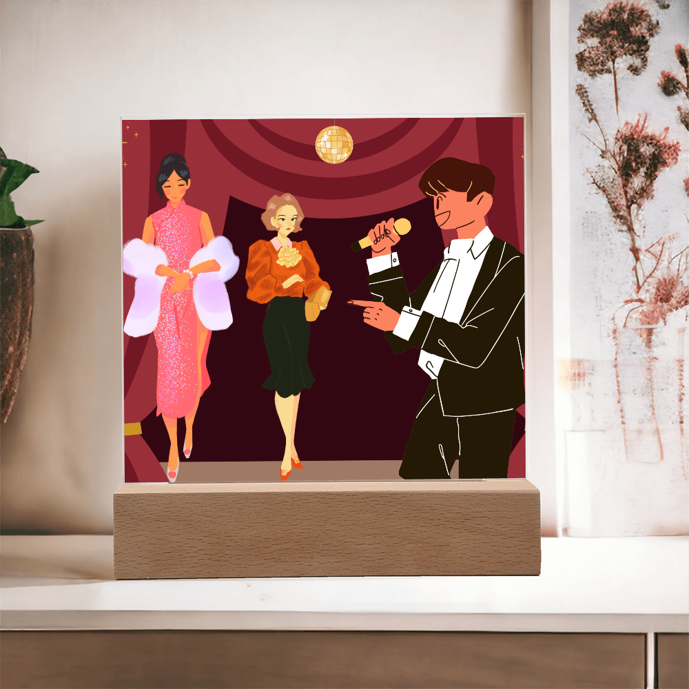 “Handcrafted Acrylic Plaque – Stylish Room Decoratio