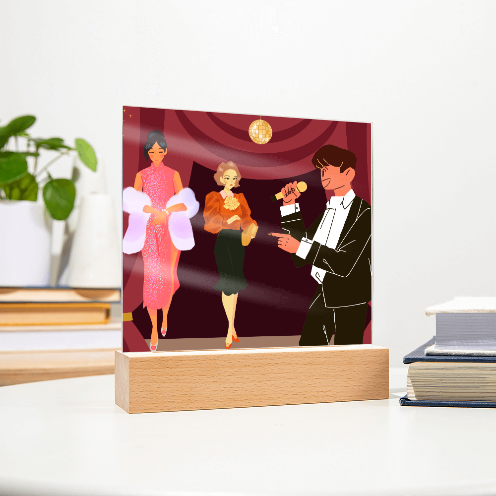 “Handcrafted Acrylic Plaque – Stylish Room Decoratio