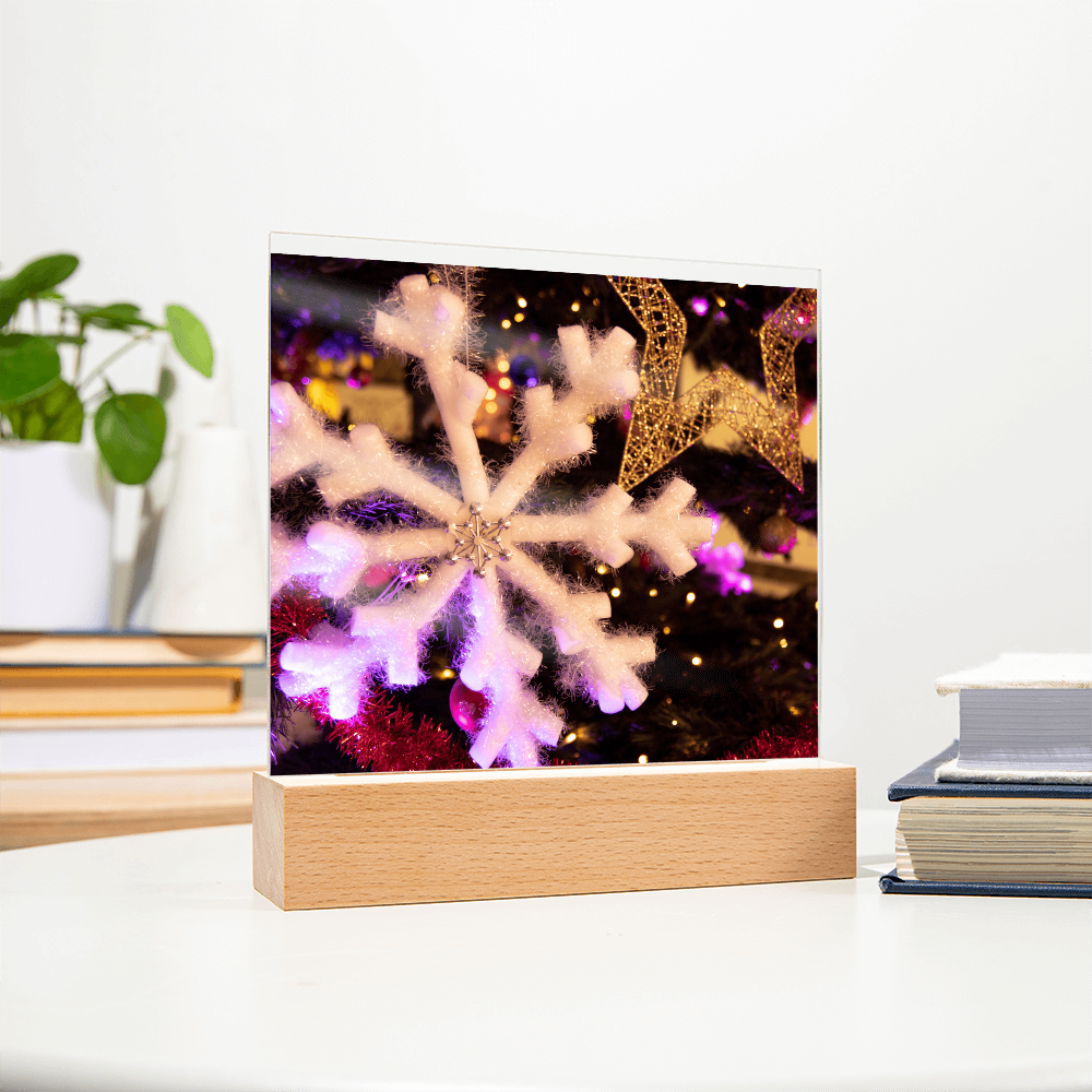 “Printed Square Acrylic Plaque – Handcrafted Vibrant Wall Sign”