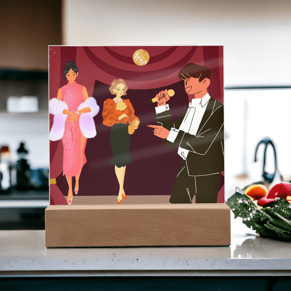 “Handcrafted Acrylic Plaque – Stylish Room Decoratio