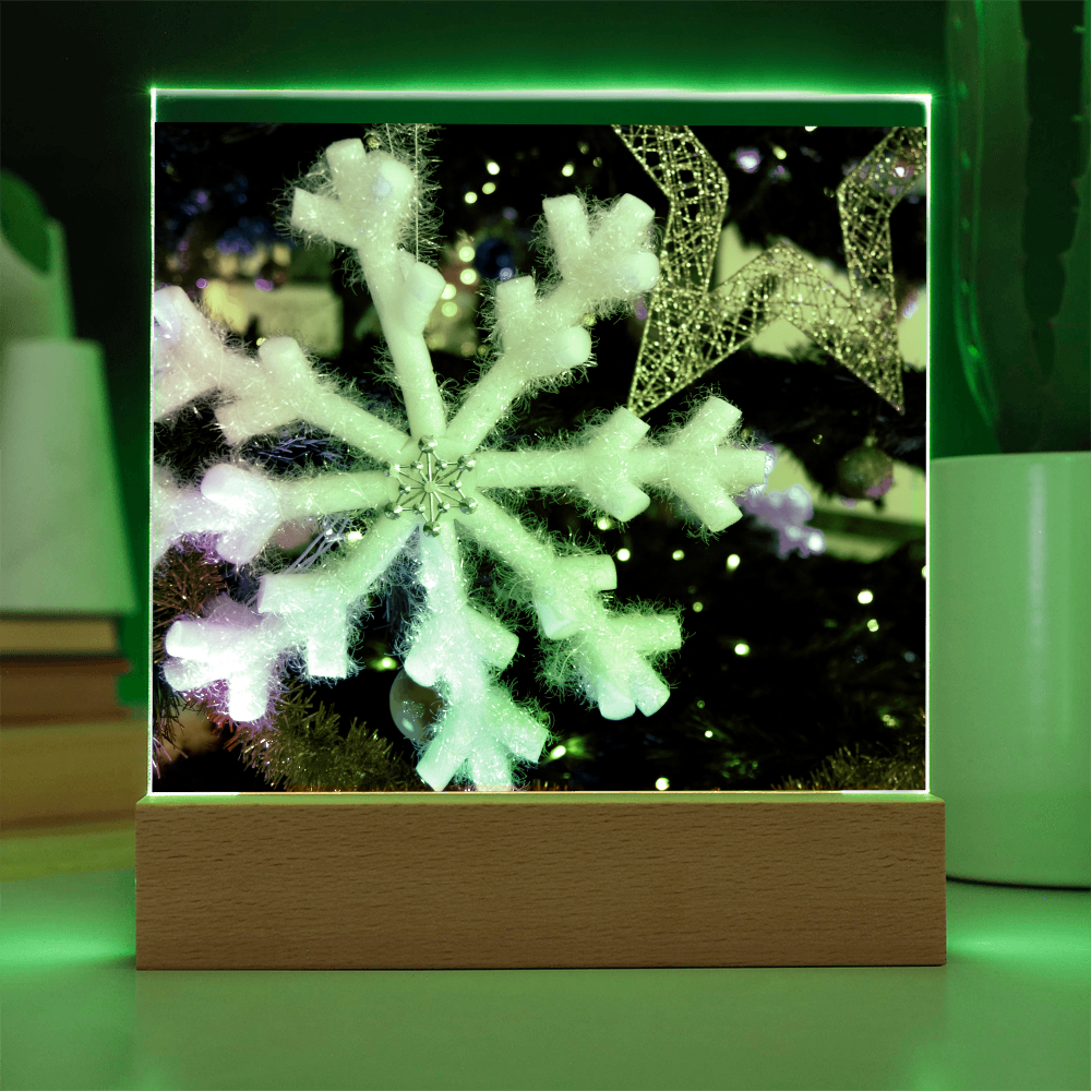 “Printed Square Acrylic Plaque – Handcrafted Vibrant Wall Sign”