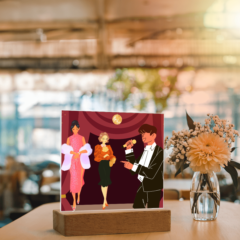 “Handcrafted Acrylic Plaque – Stylish Room Decoratio