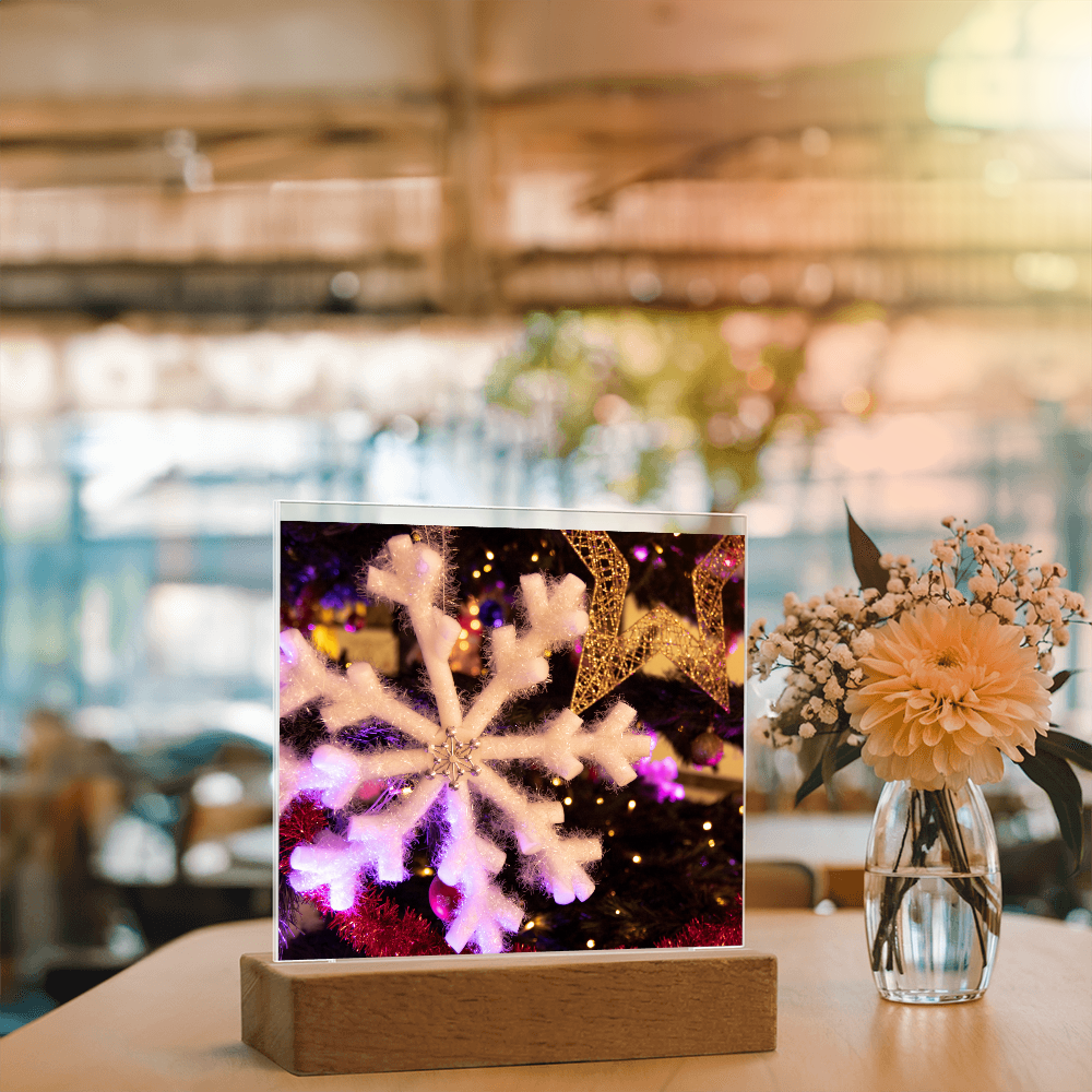 “Printed Square Acrylic Plaque – Handcrafted Vibrant Wall Sign”