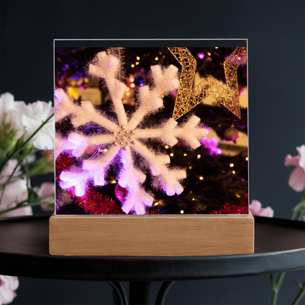 “Printed Square Acrylic Plaque – Handcrafted Vibrant Wall Sign”