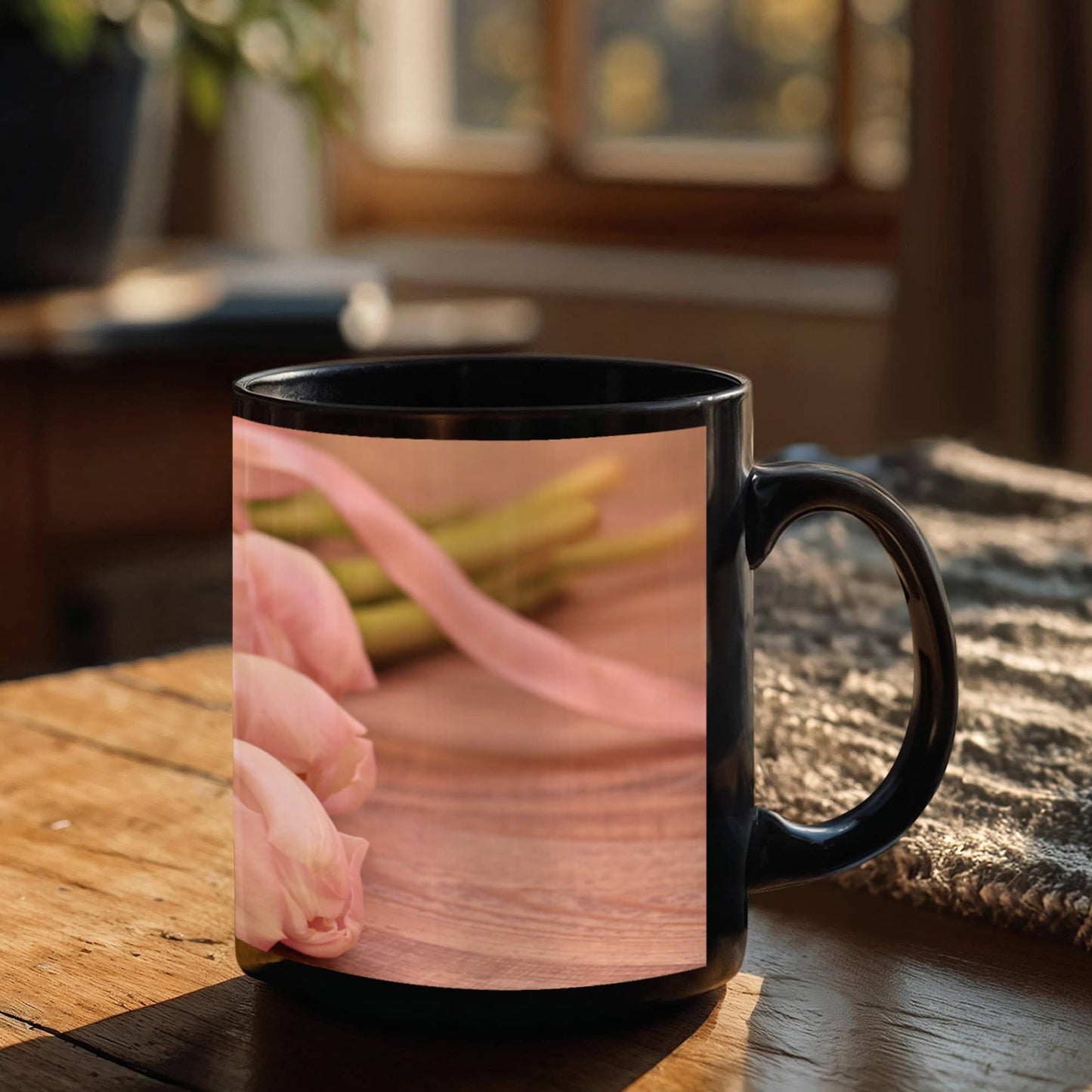 Custom Ceramic  Flower Cup Tile –  Best Gift For Any Oc