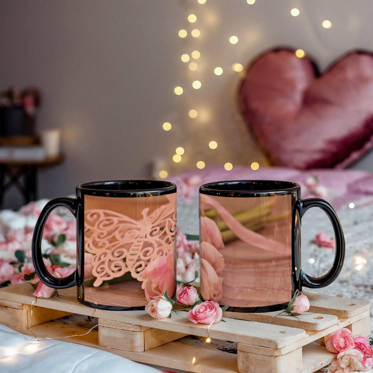 Custom Ceramic  Flower Cup Tile –  Best Gift For Any Oc