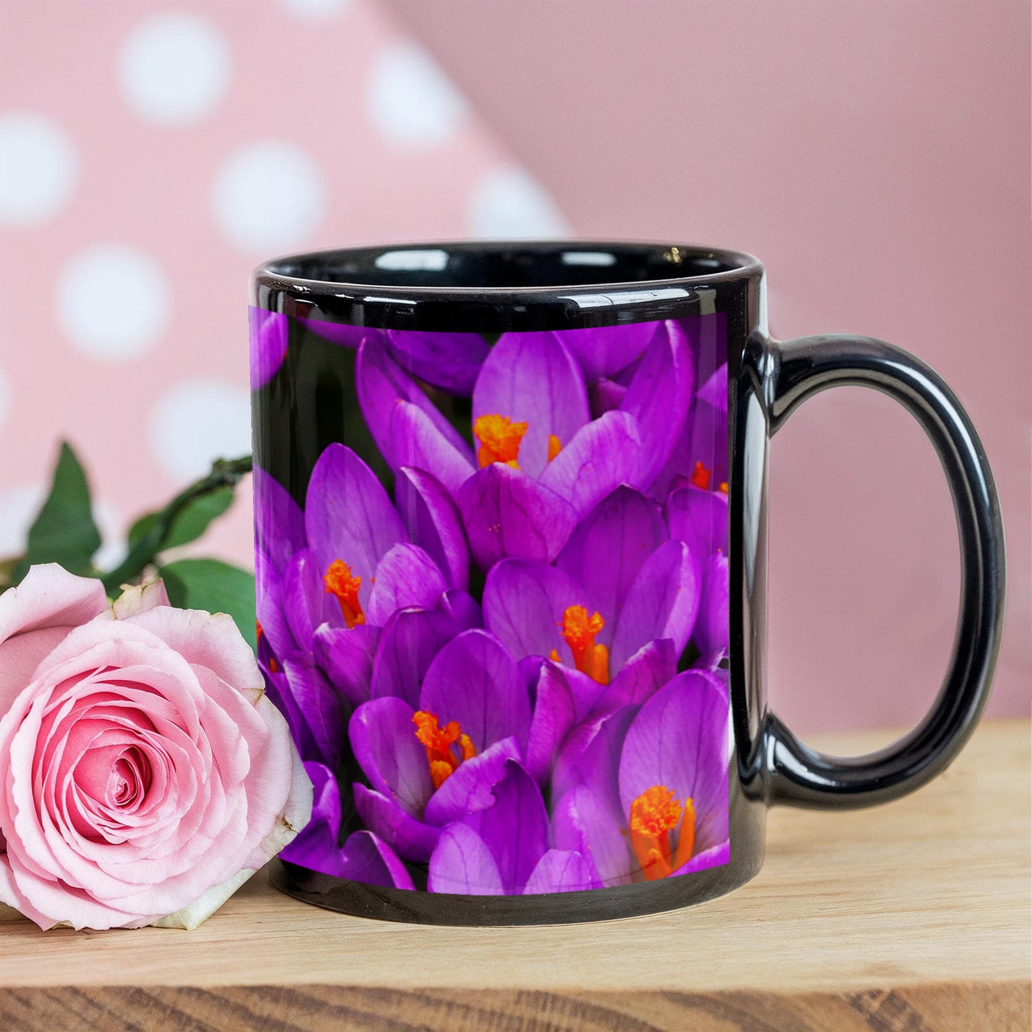 Custom Ceramic  Flower Cup Tile – Gift For Any Occasions