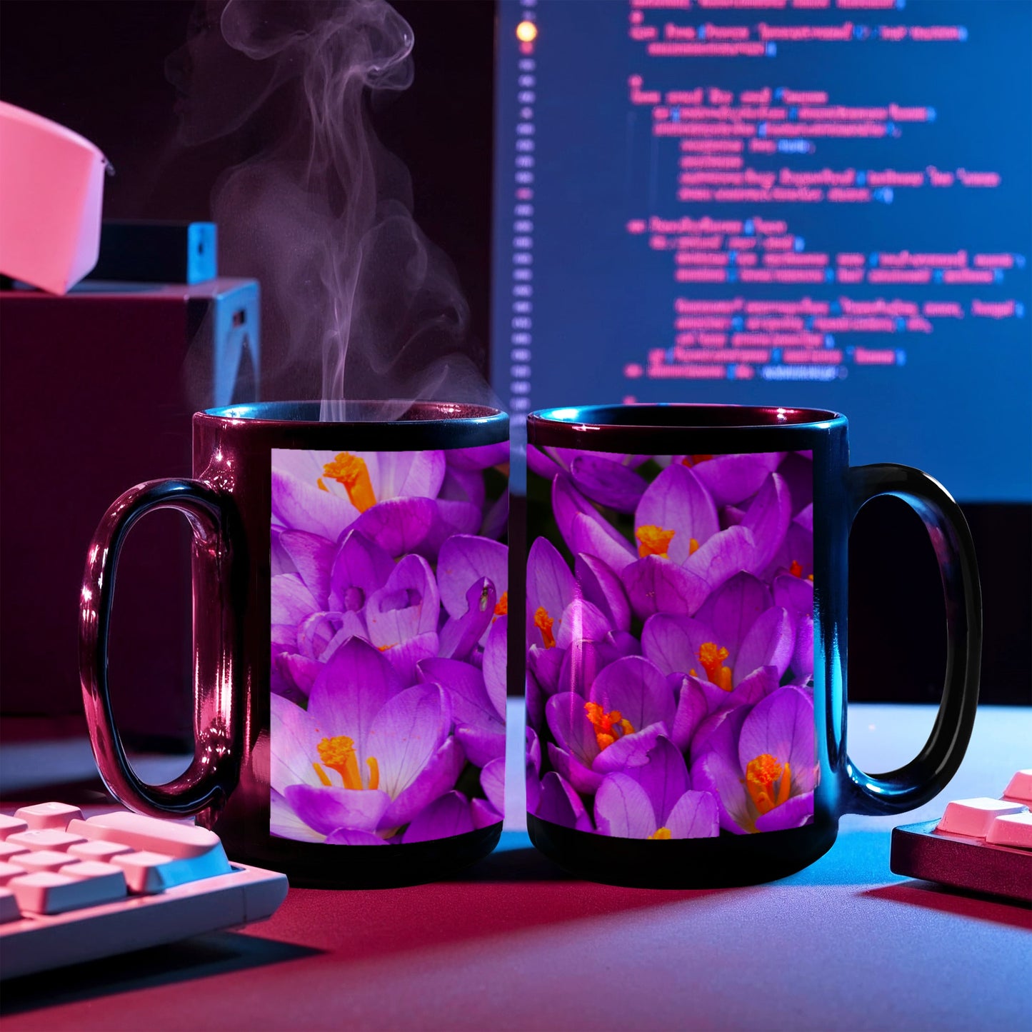 Custom Ceramic  Flower Cup Tile – Gift For Any Occasions