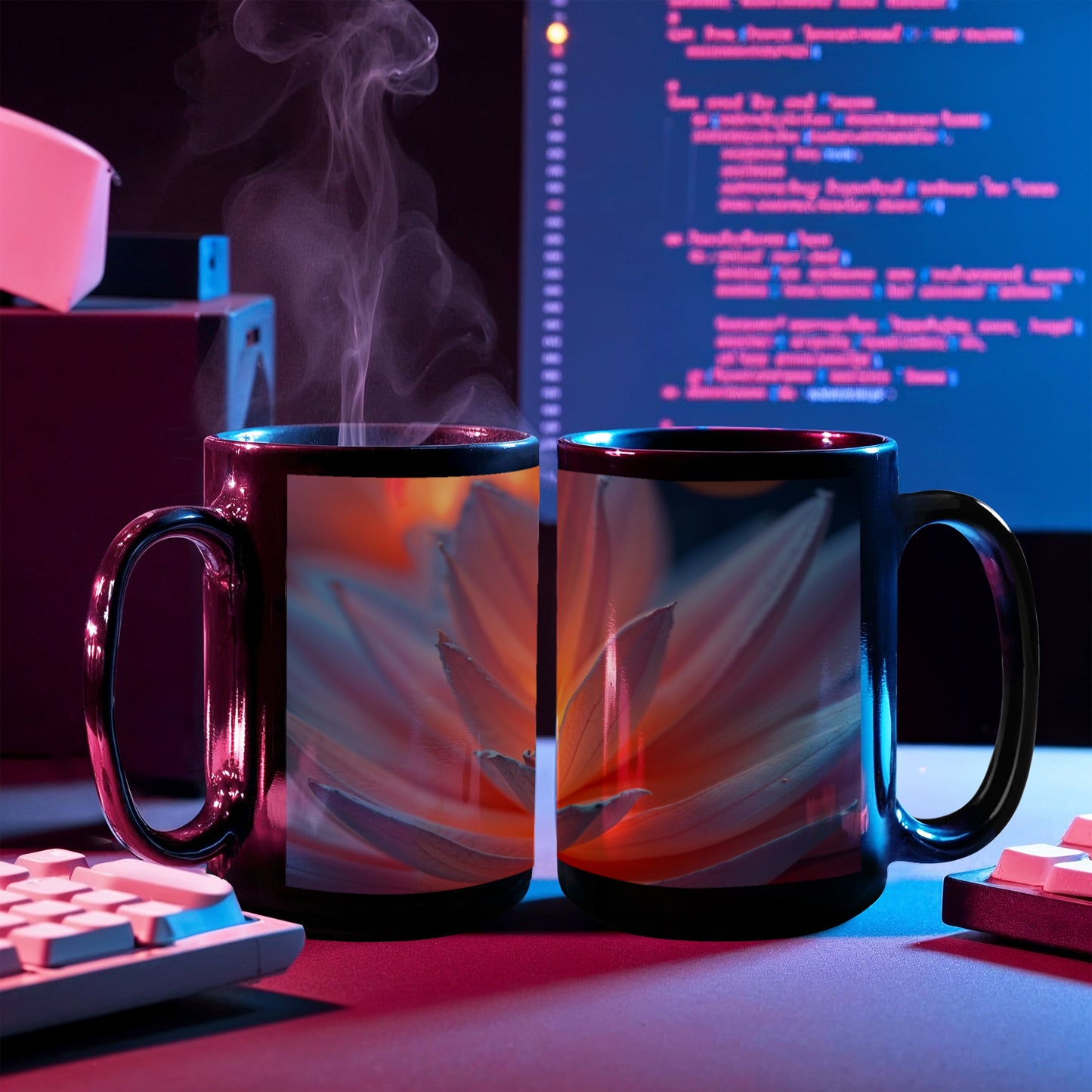 Custom Ceramic  Flower Cup Tile – Gift For Any Occasions